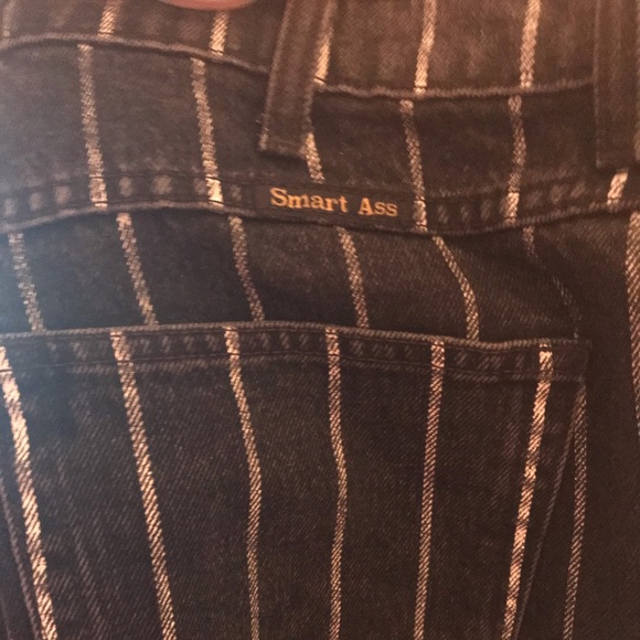 Black&White Striped Pants - Picture 3 of 5